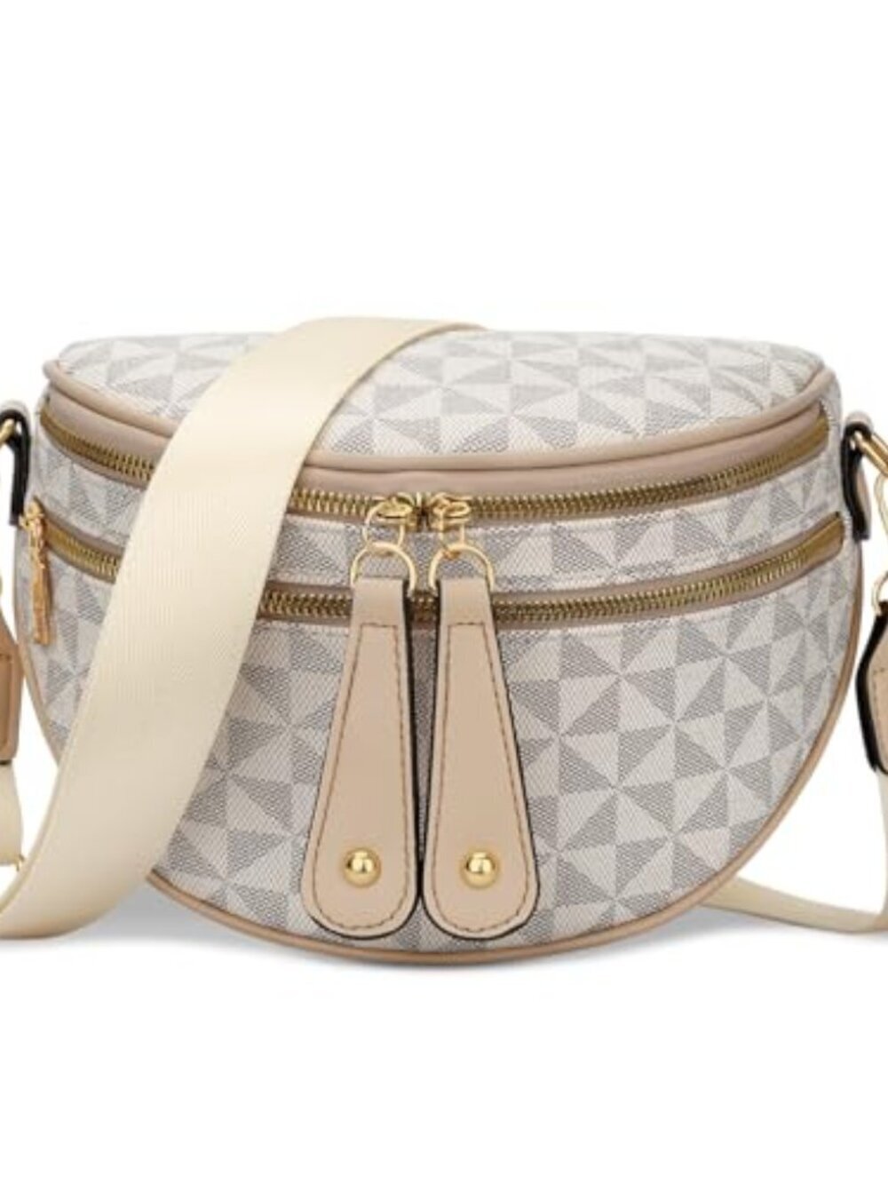 🆕 Crossbody Sling Bag for Women Trendy Fanny Pack Vegan Leather Chest Bag,